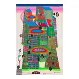 Friedensreich Hundertwasser, Good Morning City - Bleeding Town (Koschatzky 42), 1970-71, Screenprint in colors with metallic embossing on Fabriano paper