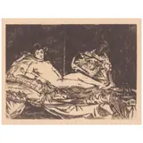 Edouard Manet, Olympia (Planche grande) (Harris 52, Guérin 40), 1867, Etching on laid paper, Harris' fourth (final) state