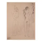 Pablo Picasso, La toilette de la mère, from La suite des Saltimbanques  (Bloch 13, Baer 15)