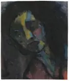 Dunkler Frauenkopf by Emil Nolde, Um 1930, Aquarell auf Japan, sold Nov 2009