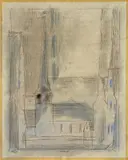 Gelmeroda by Lyonel Feininger, 1946, Aquarell und Tuschfeder auf Bütten, sold May 2008
