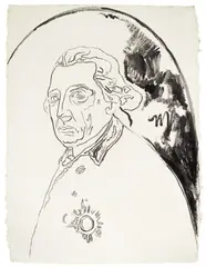 Andy Warhol, Friedrich der Grosse, 1986, Gouache auf handgeschöpftem Bütten
