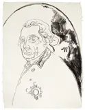 Andy Warhol, Friedrich der Grosse, 1986, Gouache auf handgeschöpftem Bütten