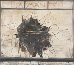 Schwarzer Diamant by Norbert Schwontkowski, 2004, Öl auf Leinwand, sold Dec 2022