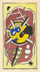 Ohne Titel by Fernand Léger, Um 1940, Gouache und Tusche über Bleistift auf Papier, sold Dec 2022