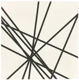 François Morellet, 10 lignes au hasard, 1975, Acryl auf Leinwand