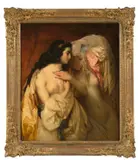 Pierre Olivier Joseph Coomans, Liebesgeheimnis, 1857, Öl auf Leinwand