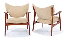 Peter Wessel, Armchairs (2), c. 1955, Wessel, Norway