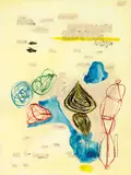 Steve Roden, Constellation #9, 1999, Acrylic, graphite on vellum