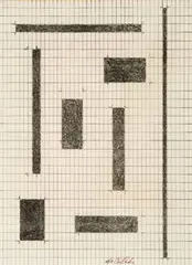 Carl Andre, Untitled, c. 1960s, Lithograph on paper