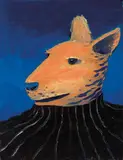 Tim Ebner, Untitled (Kangaroo), 1995, Oil and wax on canvas