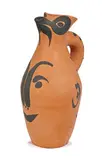 Yan Face by Pablo Picasso, 1963, Turned pitcher of red earthenware clay, engobe decoration, sold Mar 2015