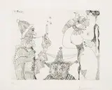 Pablo Picasso, Rêveries d'Opium: Fumeur en Calotte Papale... (from La Série 347), Etching on Rives BFK paper