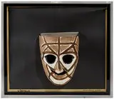 Man Ray, L'Intrus, 1967, Acrylic-painted papier-mâché, paper, masking tape, plywood, velvet fabric, and electrical elements in Plexiglas case