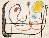 Untitled (from Album 21) by Joan Miró, 1978, Color lithograph on Arches paper, sold Mar 2015