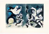 Marc Chagall, Dessins Pour la Bible–Couverture, Color lithograph on Arches paper