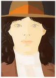Alex Katz, The Orange Band, 1979, 25-color screenprint on Arches Cover White paper