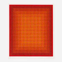 Sequential Chroma by Julian Stanczak, 1978, screenprint in colors, sold Oct 2022
