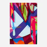 Kaws, Tension No. 4, 2019, screenprint in colors on Saunders Waterford