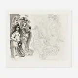 Pablo Picasso, Femme sur un char Romain (from La Série 347), 1968, etching, aquatint and drypoint on BFK Rives