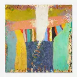 Stanley Boxer, Drifted Toss from a Faith, 1991, oil and mixed media on canvas