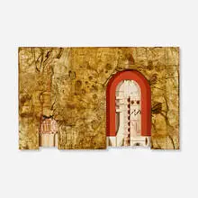 Untitled Construction #987 by Abe Ajay, 1987, mixed media, sold Sep 2022