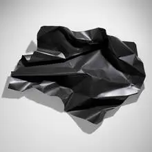 Acero (Gris Perla Oscuro) by Aldo Chaparro, 2011, electrostatic paint on stainless steel, sold Sep 2022