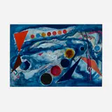 Untitled by Rolph Scarlett, watercolor and gouache on canvas, sold Sep 2022
