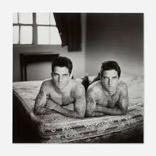 Kenneth Probst, Tattooed Twins, San Diego, gelatin silver print