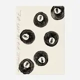 Donald Sultan, Eightballs, 1997, watercolor on paper