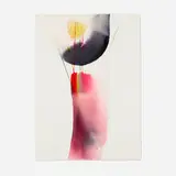 Phenomena Chalice Rear by Paul Jenkins, 1966, watercolor on paper, sold Sep 2022