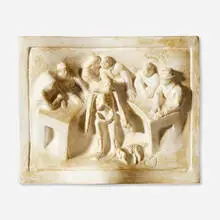 Commemorative Plaque by Tom Otterness, 1980, Hydrocal, sold Sep 2022