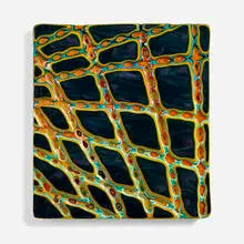Markus Linnenbrink, Rise + Fall, 2002, epoxy resin on panel