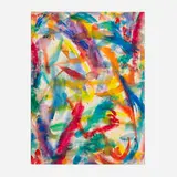 Lloyd Raymond Ney, Colorful Abstraction, 1963, watercolor and ink on paper