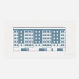 Apartment 7 by Julian Opie, 2021, woodcut on Somerset Velvet 300gsm, sold Sep 2022