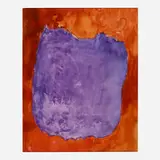Rex Ashlock, Purple Form, gouache on paper