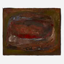 Table Top by Rex Ashlock, 1961, oil on linen, sold Sep 2022