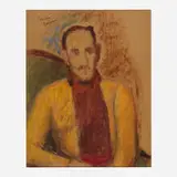 Gershon Benjamin, Milton Avery, pastel on paper