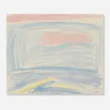 James Lechay, Blue Composition with Pink and Yellow