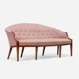 Frits Henningsen, Sofa, c. 1940, upholstery, mahogany