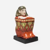 Aladin, Egyptian Revival covered biscuit jar