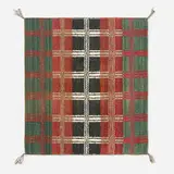 Double-sided checkered saddle blanket by Navajo & Diné, hand-woven wool, sold Jan 2026