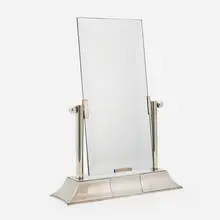 Luc Lanel, Gallia vanity mirror, c. 1930, mirrored glass, silver-plated metal