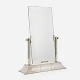 Luc Lanel, Gallia vanity mirror, c. 1930, mirrored glass, silver-plated metal