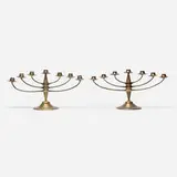 Bruno Paul, Candelabra, pair, brass