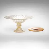 Zora da Venezia, Tazza and roundel, glass