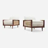Modern, Lounge chairs, pair