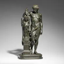 Pierre-Eugène-Émile Hébert, Oedipe (Oedipus and the Sphinx), c. 1870, patinated bronze