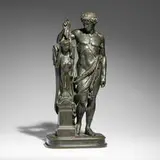 Pierre-Eugène-Émile Hébert, Oedipe (Oedipus and the Sphinx), c. 1870, patinated bronze