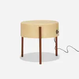 Bill Lam, Molded Fiberglass Light-Table, model LL-130, c. 1950, fiberglass, birch